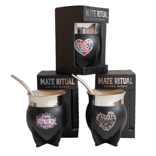 MATE RITUAL DTF UV CON CAJA ROSA/BLANCO/NEGRO