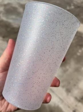 VASO NIÑO/A CONICO GLITTER