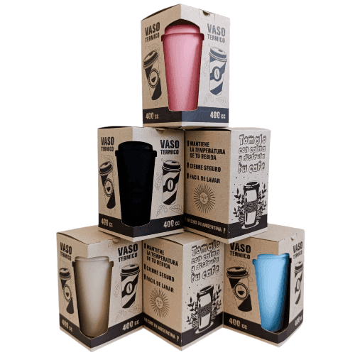VASO TIPO STARBUCKS CON CAJA