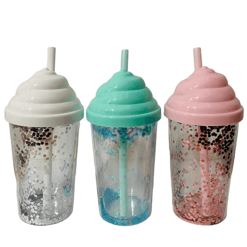 VASO HELADO CON SORBETE GLITTER 350ML