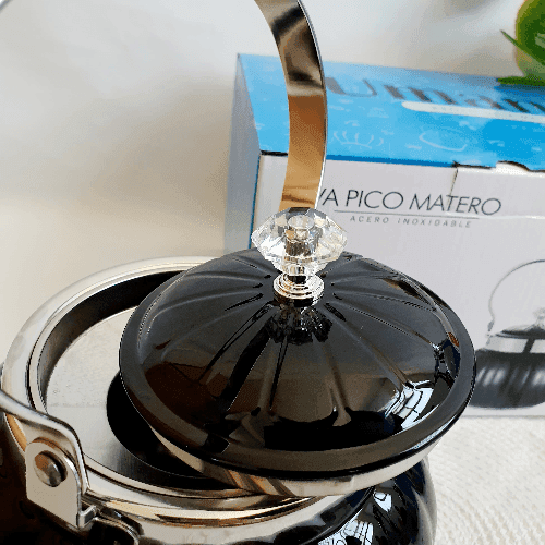 PAVA PICO MATERO NEGRA 2 LTS. ACERO INOX.