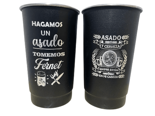 VASO ALUMINIO PINTADO GRABADO 1LT