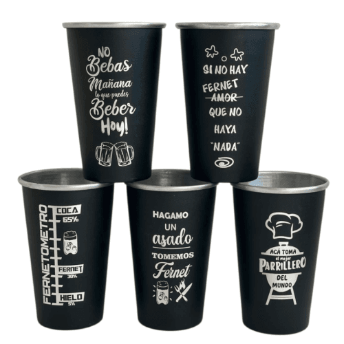 VASO ALUMINIO PINTADO GRABADO 1LT